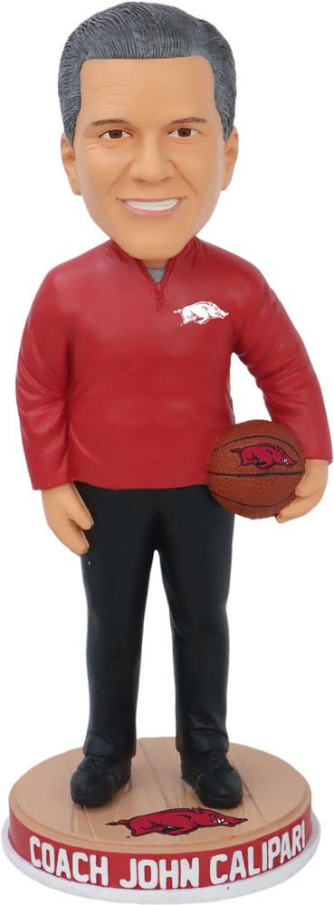 John Calipari Arkansas Razorbacks Quarter Zip Bobblehead NCAA College