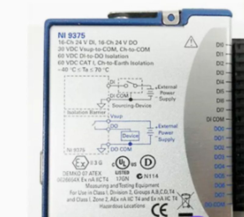 New In Box NATIONAL INSTRUMENTS NI-9375 Digital Input / Output Module