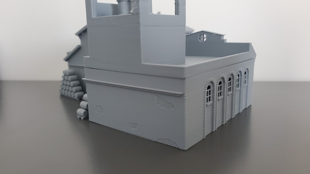 N scale building Old Brewery
