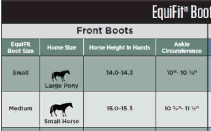 EquiFit D-Teq Front Horse Boots Size Medium