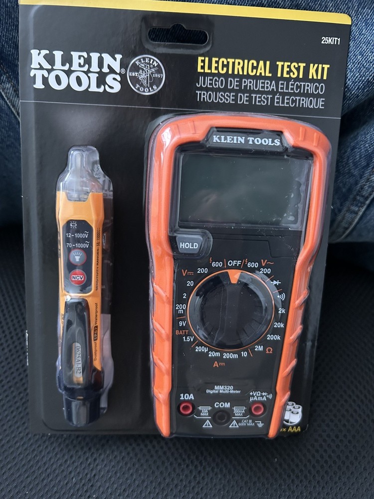 Klein Tools 25KIT1 Electrical Test Kit w/ MM320 Multimeter & Voltage Tester New