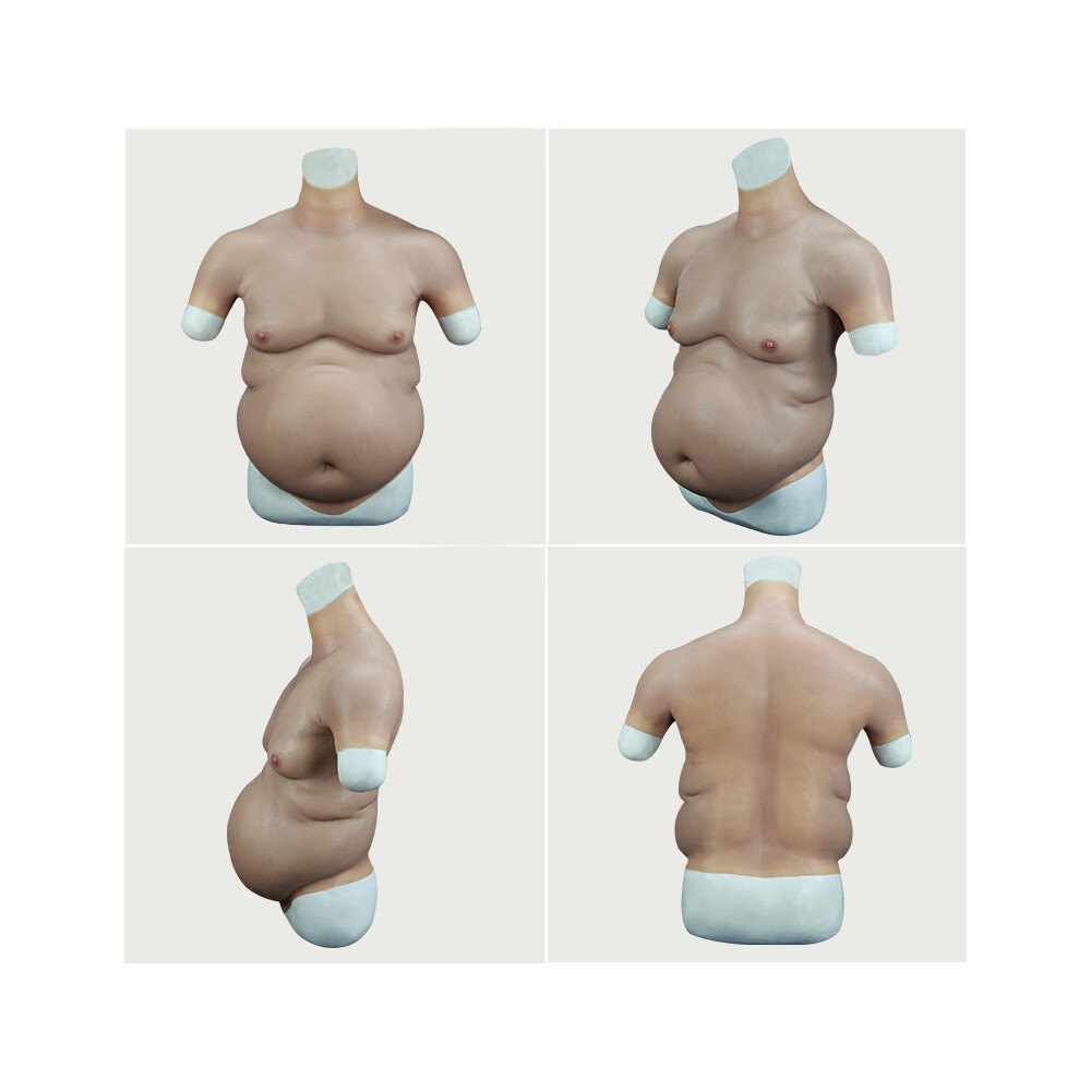 Smitizen Cosplay Costume Silicone Upper Body Suit Fat Beer Belly Fake Belly