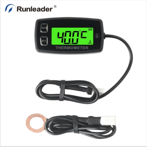 Digital Engine Temperature Gauge,Over-Temperature Alert,Backlight For Motorcycle