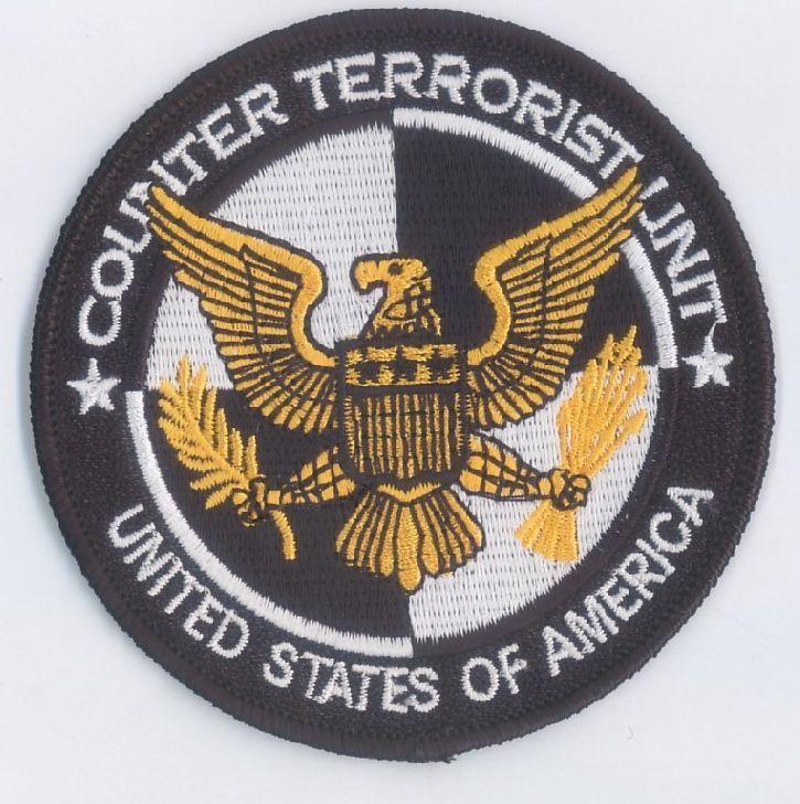 COUNTER TERRORISM UNIT VEL-KRO PATCH - 2402