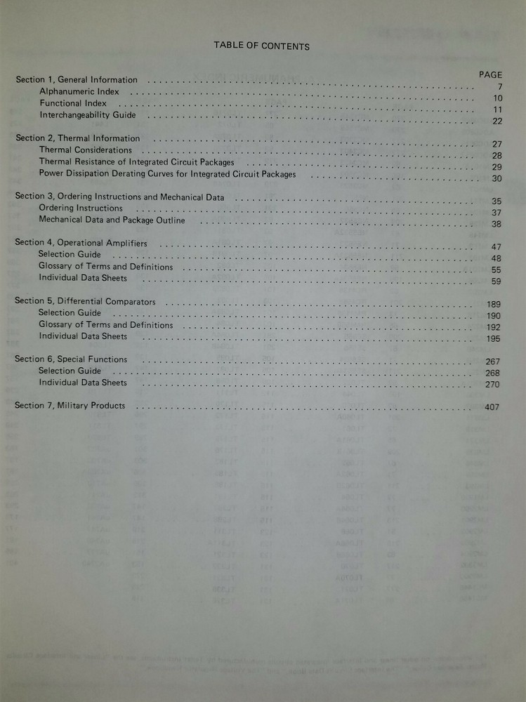USED 1980 Texas Instruments Linear Control Circuits Data Book