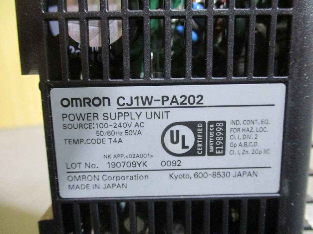 OMRON CJ1W-PA202 Power Supply Unit PLC Module USED