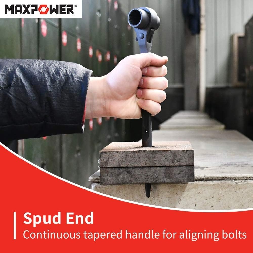 Scaffold Wrench Dual Socket Ratchet Tool