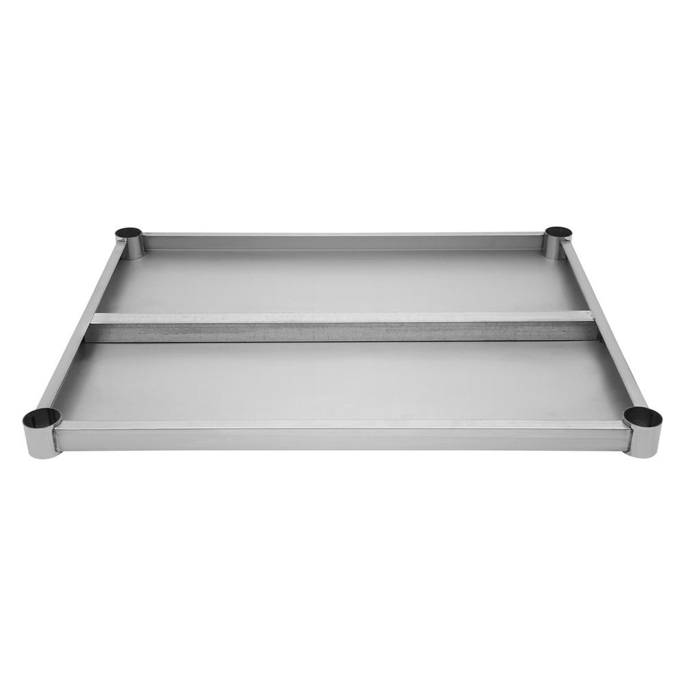 Stainless Steel Table Adjustable Lower Shelf Under Shelf Rectangular Work Table