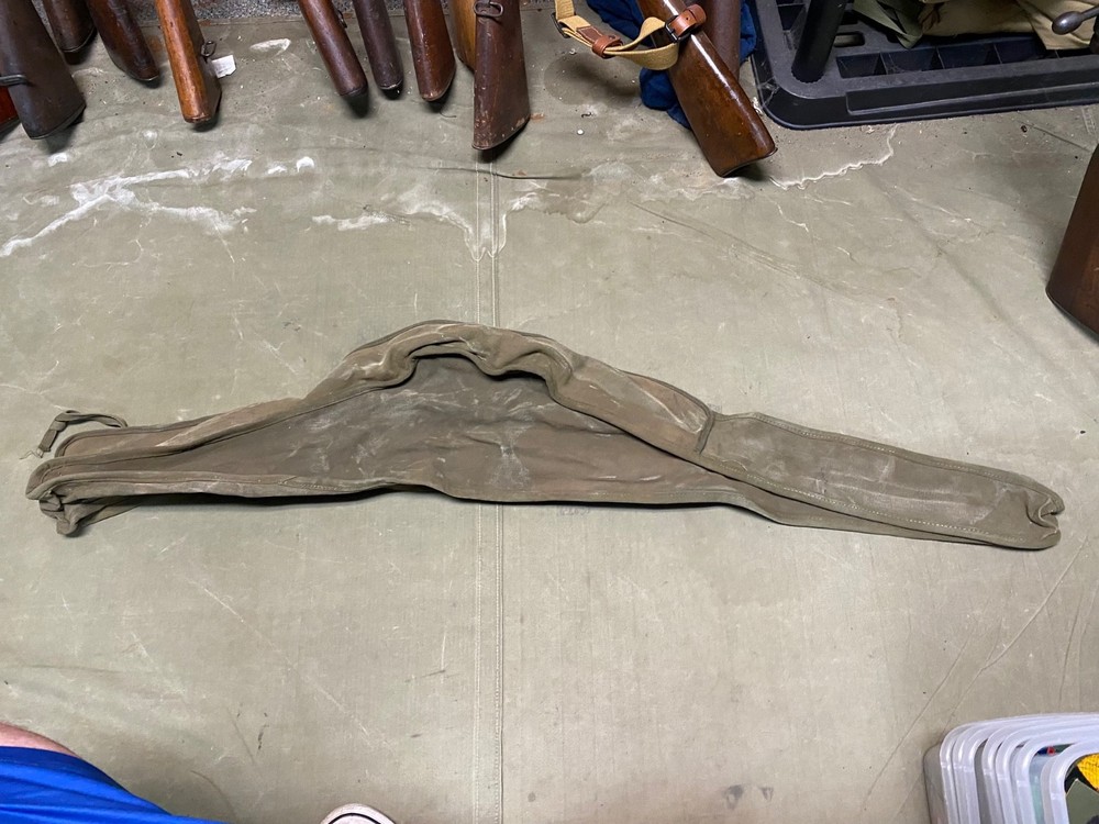 ORIGINAL WWII US ARMY BROWNING .50 CAL BARREL CARRY CASE COVER