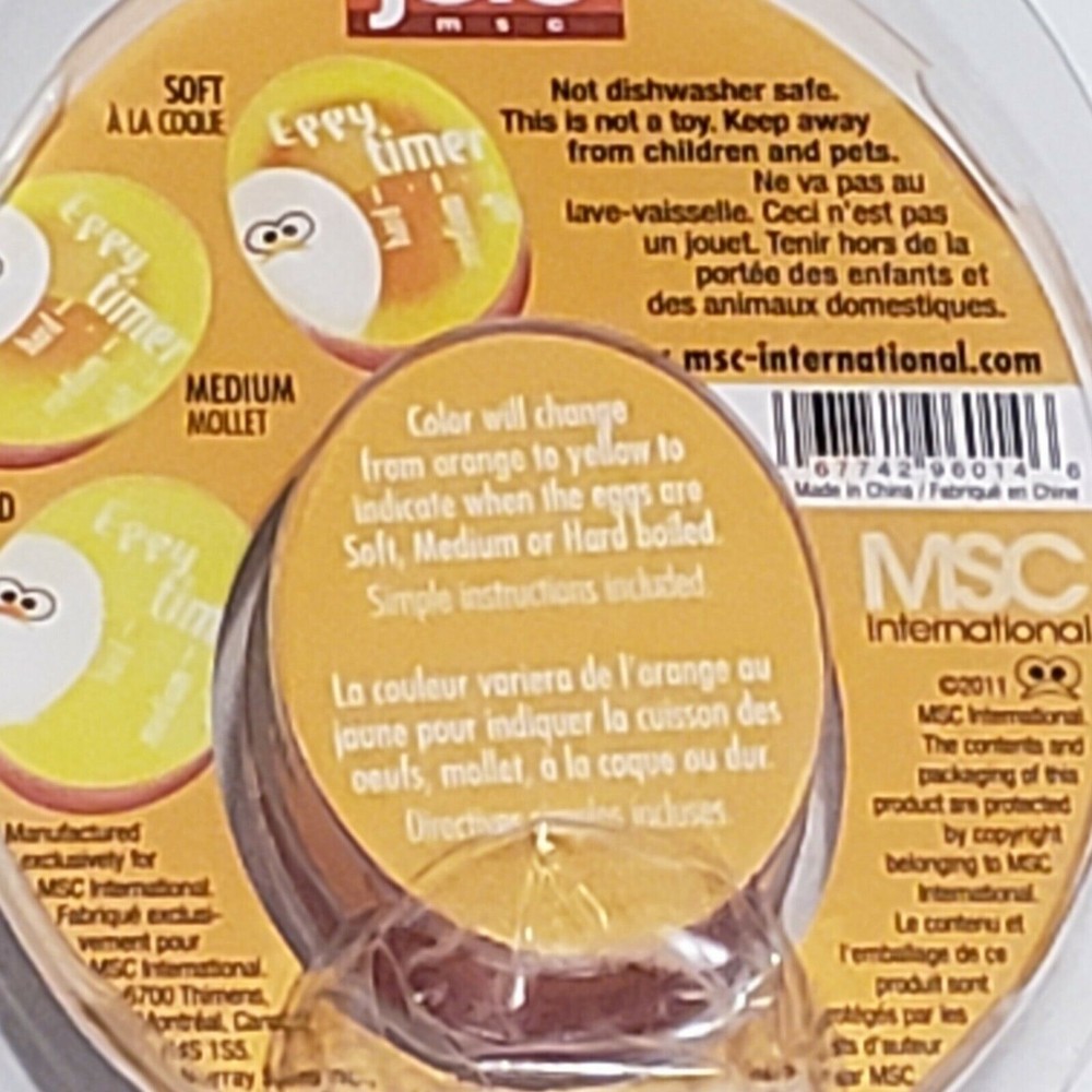 Joie Eggy Egg Timer & Chicken sink stopper Kitchen accessory set Gadgets NOS