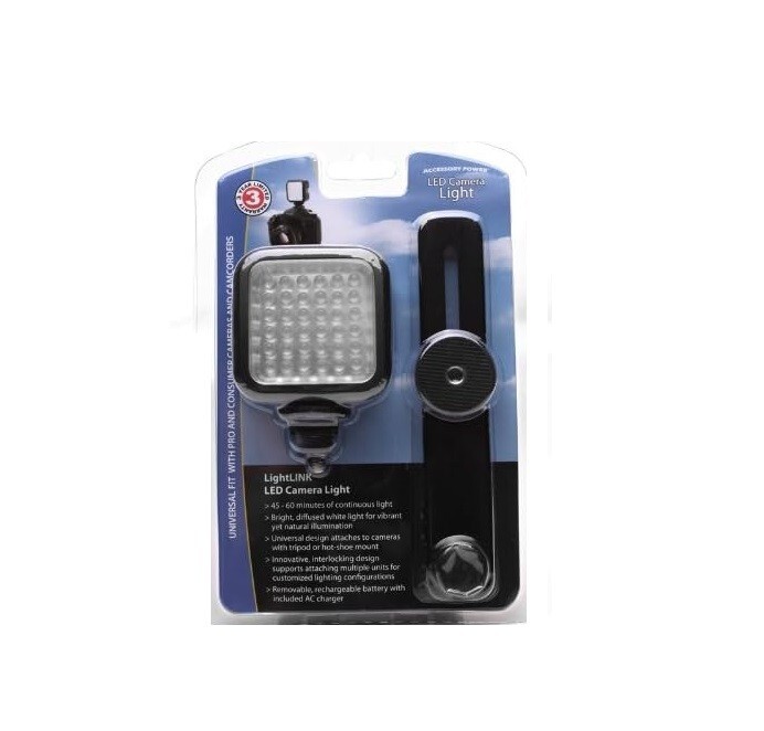 Rechargeable Video Camera Light Panel 36 Dimmable LED Bulbs, Built-in Diffuser