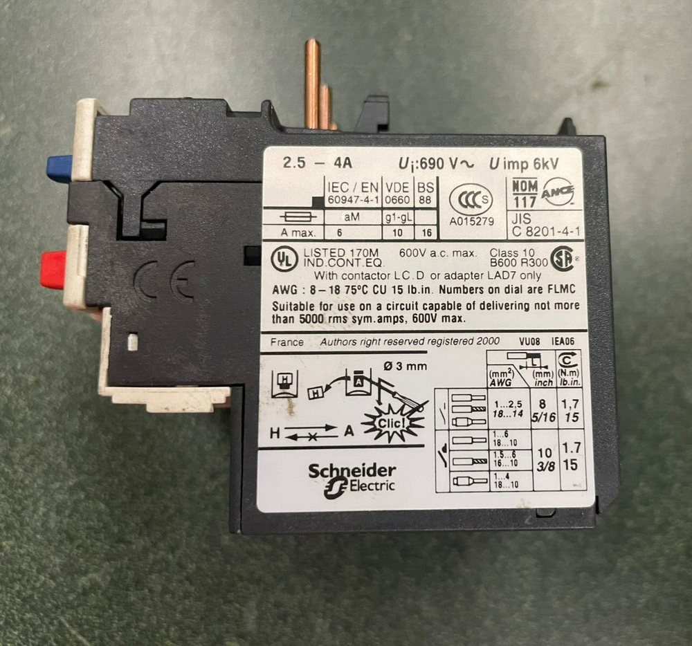 Telemecanique / Square D LRD08 Overload Relay