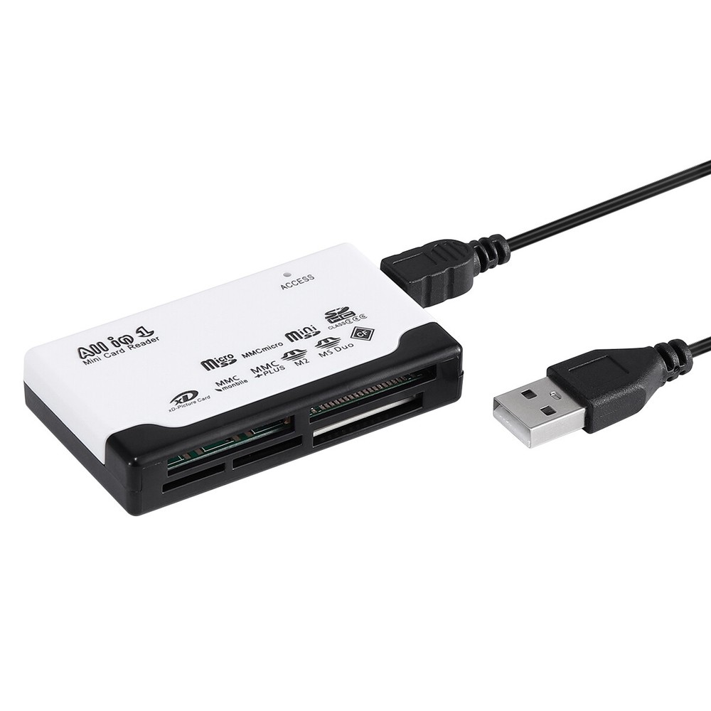 Memory Card Reader Multifunction 6-IN-1 USB 2.0 High Speed For CF XD SD MS Card