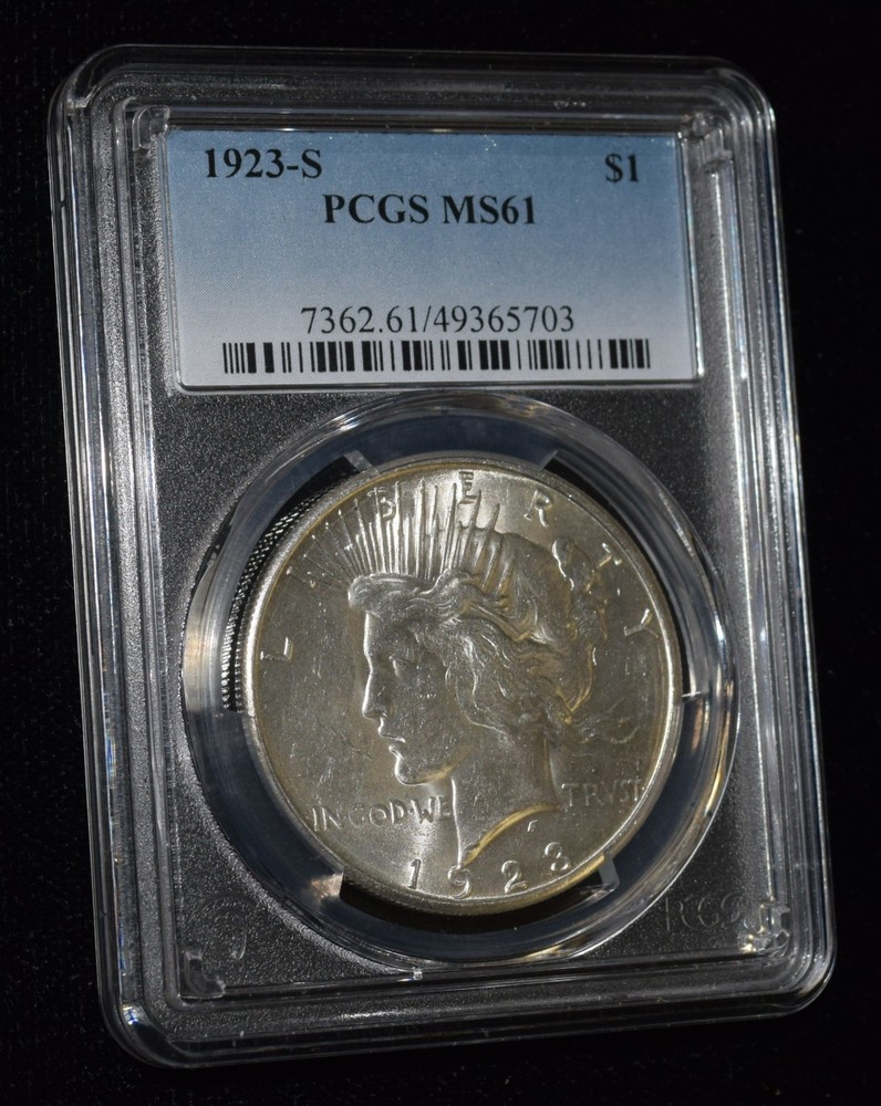 1923-S PCGS MS61 $1 Silver Peace Dollar