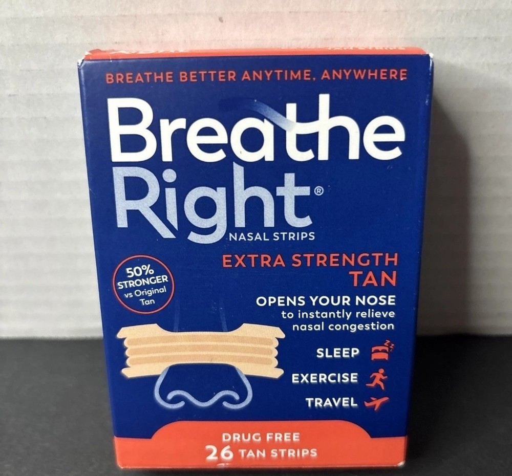 Breathe Right Extra Strength 44 Tan Strips