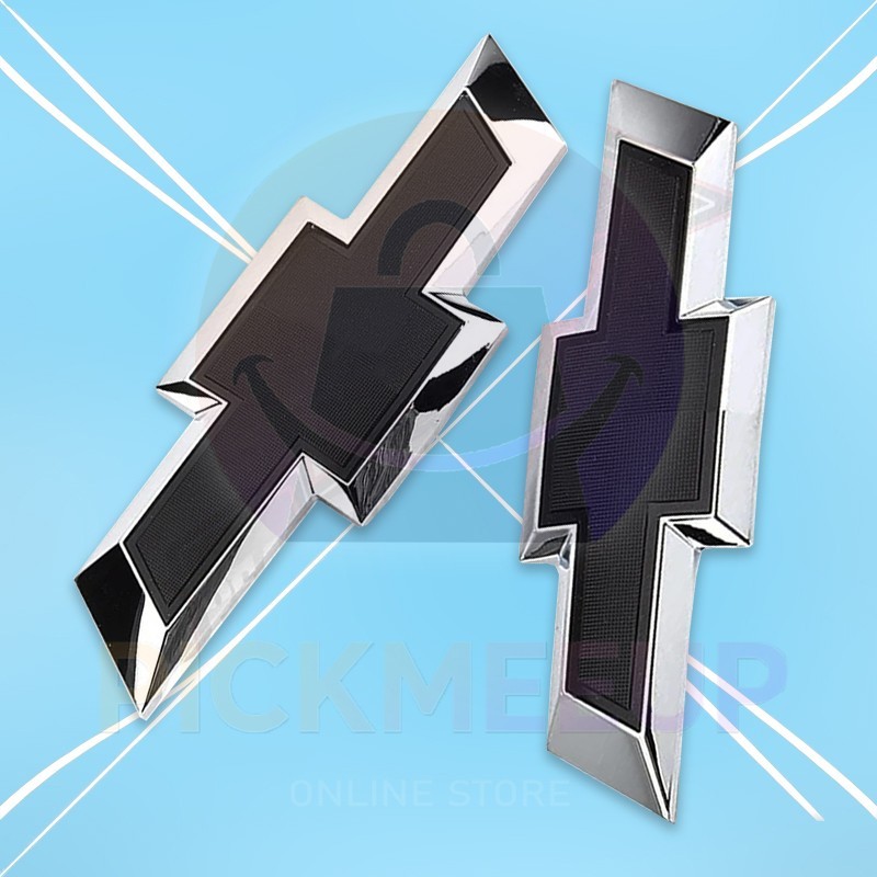 For Chevy Camaro 2016-2022 Custom Front & Rear Black Bowtie Emblems Gloss/Chrome