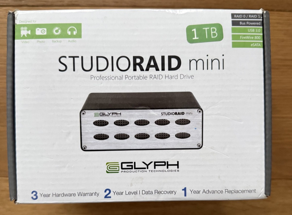 GLYPH Studio Raid Mini 1TB External Hard Drive