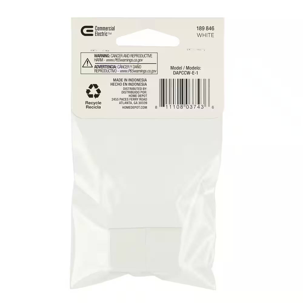 In-Line Ethernet Cord Coupler, White