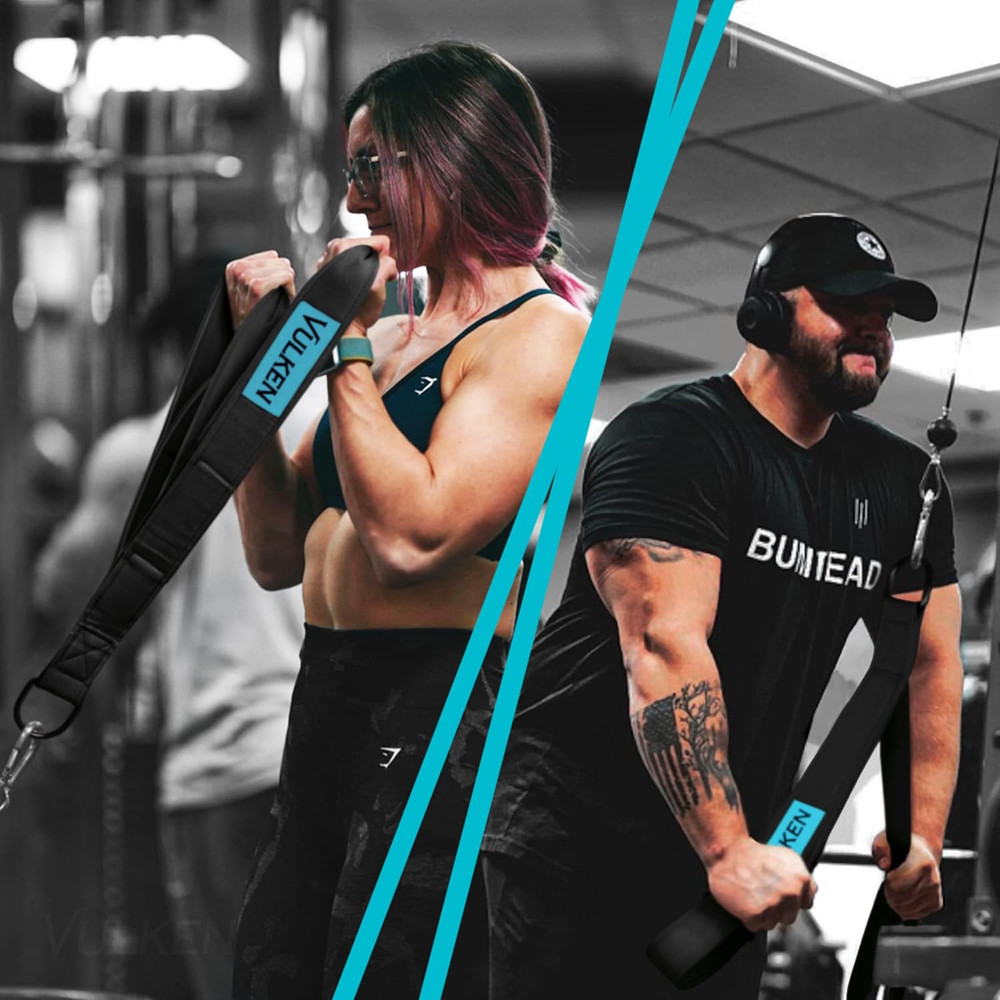 Tricep Rope Cable Attachment. Two Size in One Extra Long Pull down Rope. Triceps