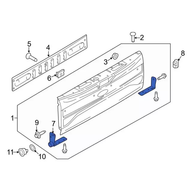 Genuine Ford Tailgate Hinge HC3Z-99430B12-A