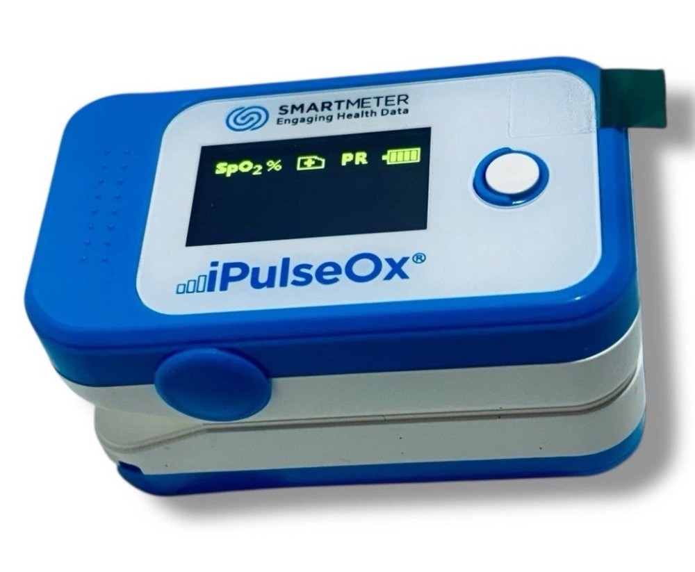 iPulseOx Finger Cellular Connected Check Pulse Oxygen Oximeter Smart Meter. NEW!