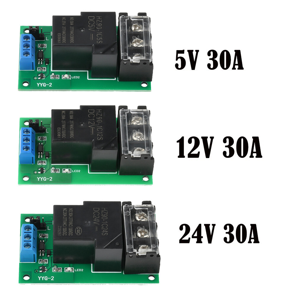 30A Relay Module Optocoupler Isolation High And Low Level Trigger Single Power