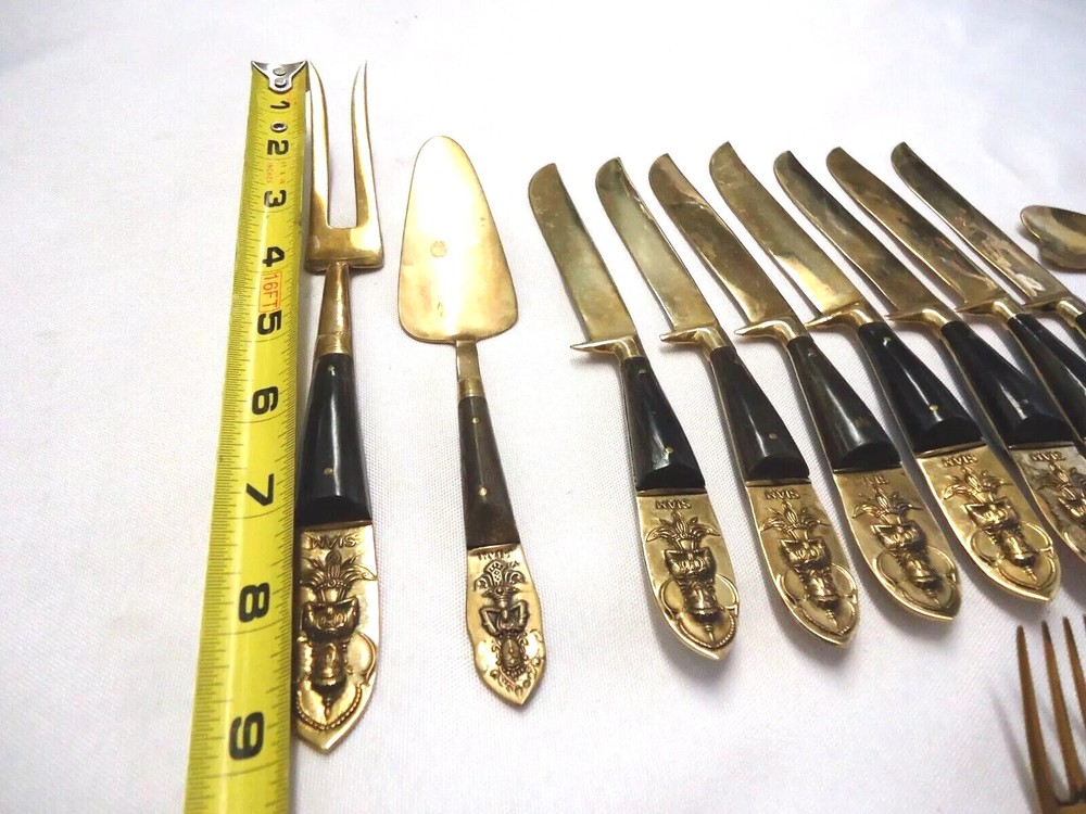 SIAM BRASS FLATWARE 24-pieces