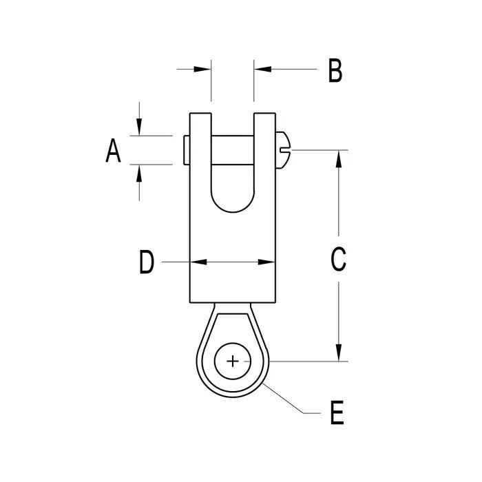 Ronstan Eye & Fork Swivel RF78B