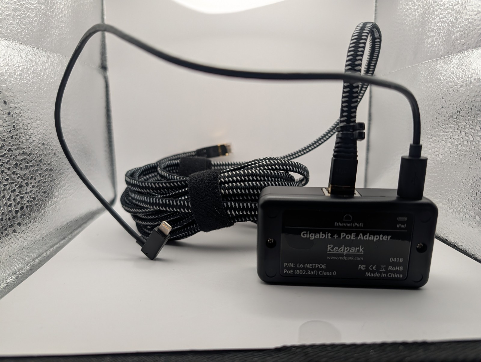 Heckler H601-A Zoom Rooms Console for iPad 7 & 8 - 10.2 Inch White w/ POE kit