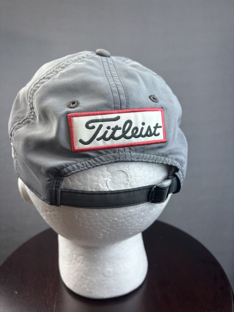 Titlelist Footjoy Prov V1 Hat Cap Gray Strap Back Adjustable Golf Baseball