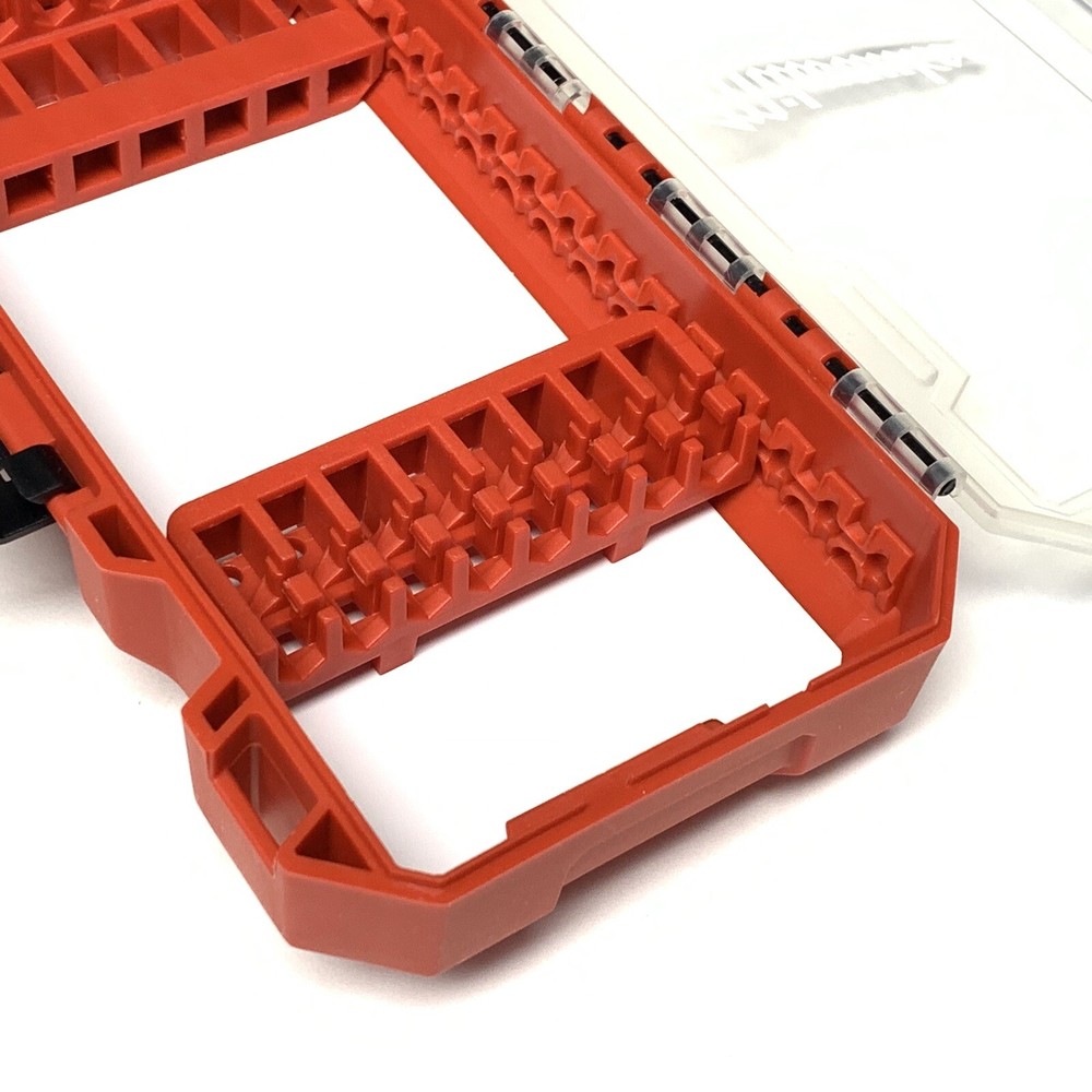 New Gen Milwaukee Bit Storage Case With 2 Bit Insert Holders Clear Top