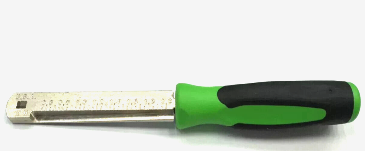 SNAP ON TOOLS USA Pocket SPARK PLUG GAP GAUGE RAMP GAUGE GREEN HANDLE FBP2 GRN