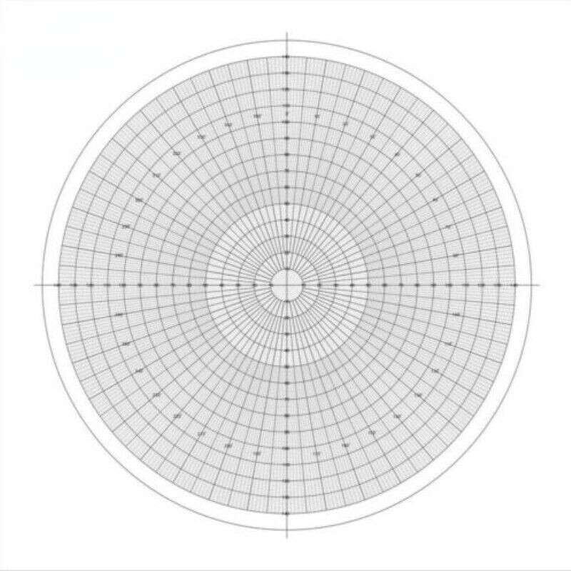 Optical Comparator Chart for Profile Projector Overlay Chart for 512075