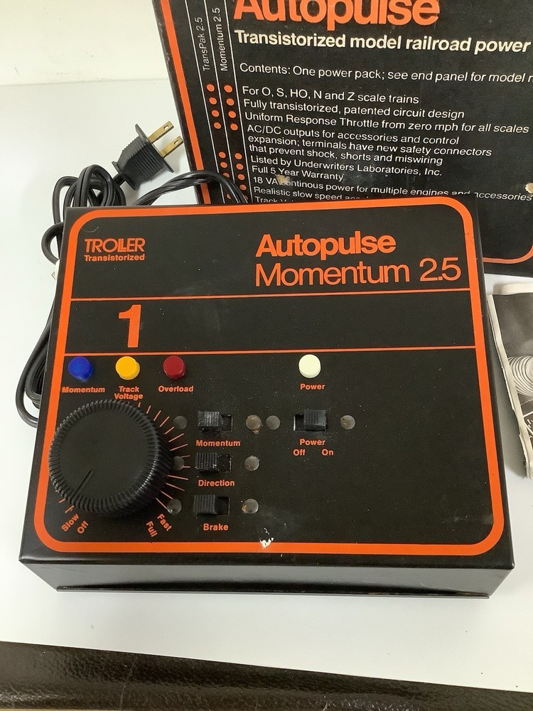Autopulse TransPack 2.5 Model 3000 Transistorized Model Railroad Power Pack New