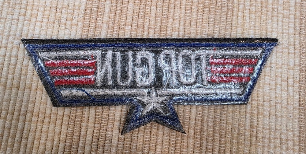 Top Gun Logo Patch 3 1/2 inch wide