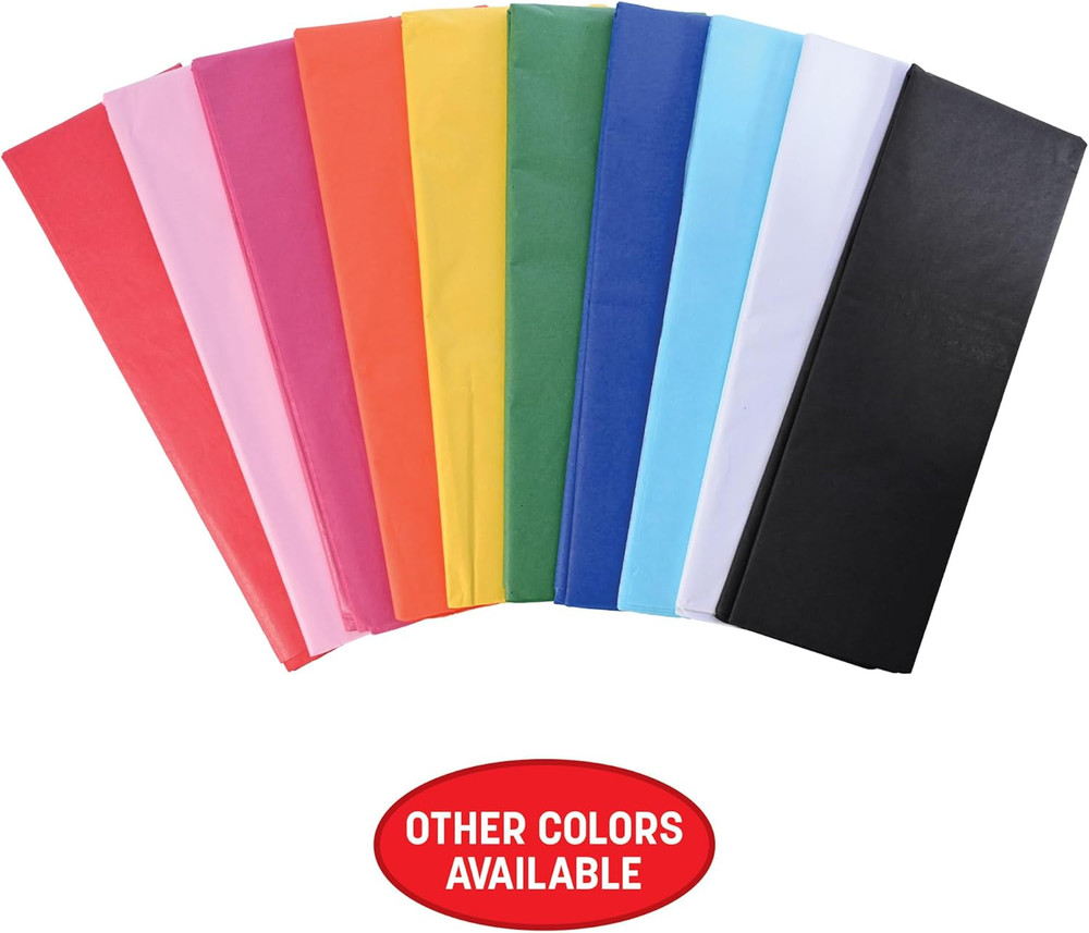 Green Tissue Paper Sheets – 96 Pack, Bulk Square Craft Tissue, Gift Wrapping for