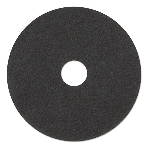 Stripping Floor Pads, 20" Diameter, Black, 5 Pack