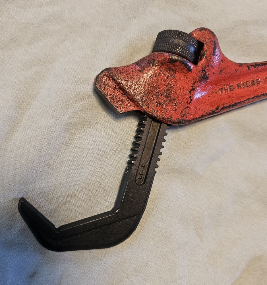 Ridgid Offset Hex Nut Pipe Wrench Smooth Jaw E-110 Elyria OH USA