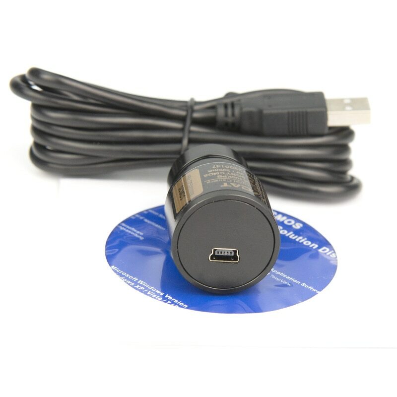 5.0MP USB CMOS Digital Camera Electronic Eyepiece with Adapters for Microscope
