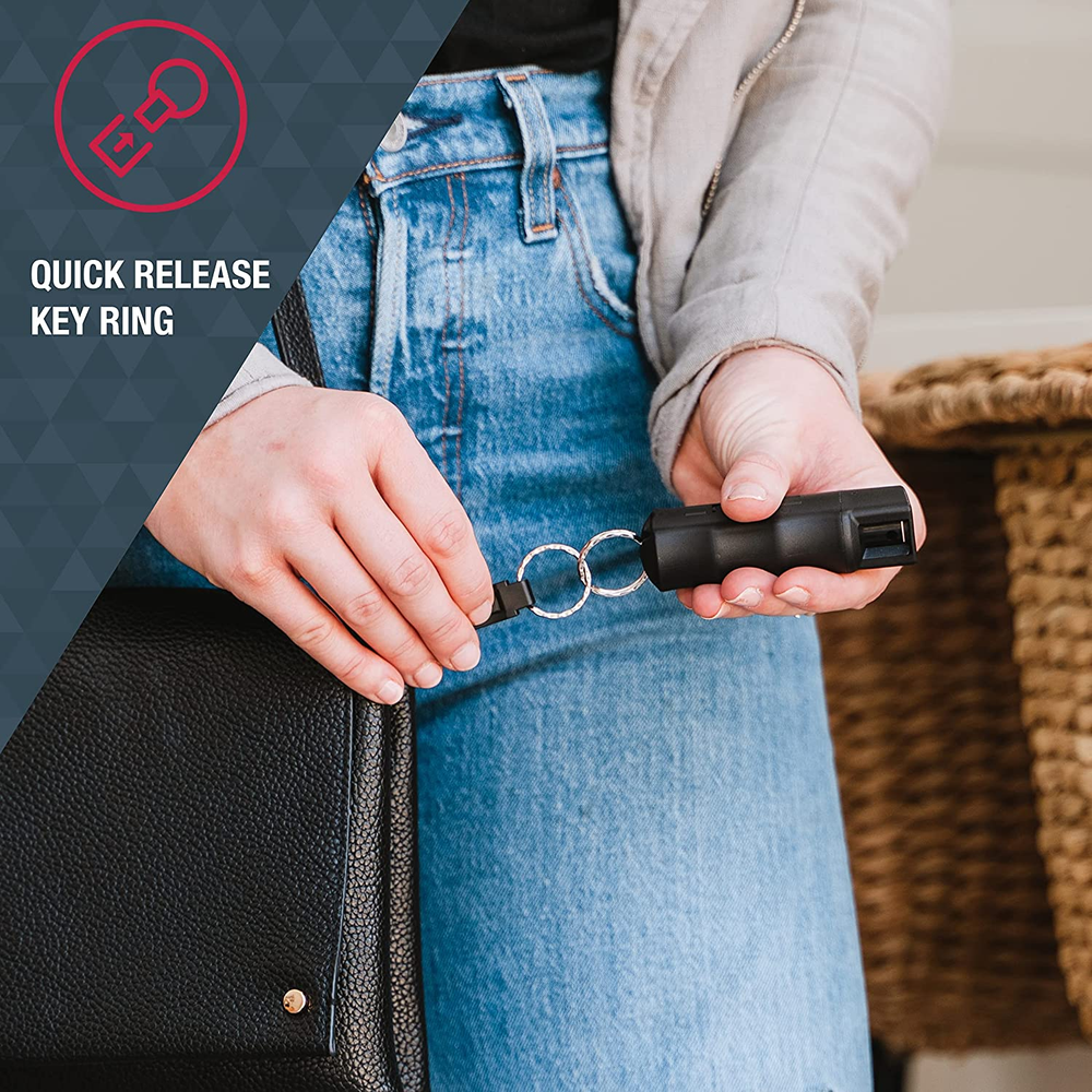 Pepper Spray, Quick Release Keychain for Easy Carry and Fast Access Safe