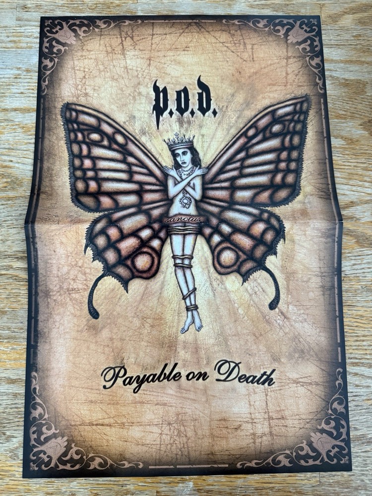 P.O.D. 2003 Two-Sided Promo Poster Payable On Death Single “Will You”