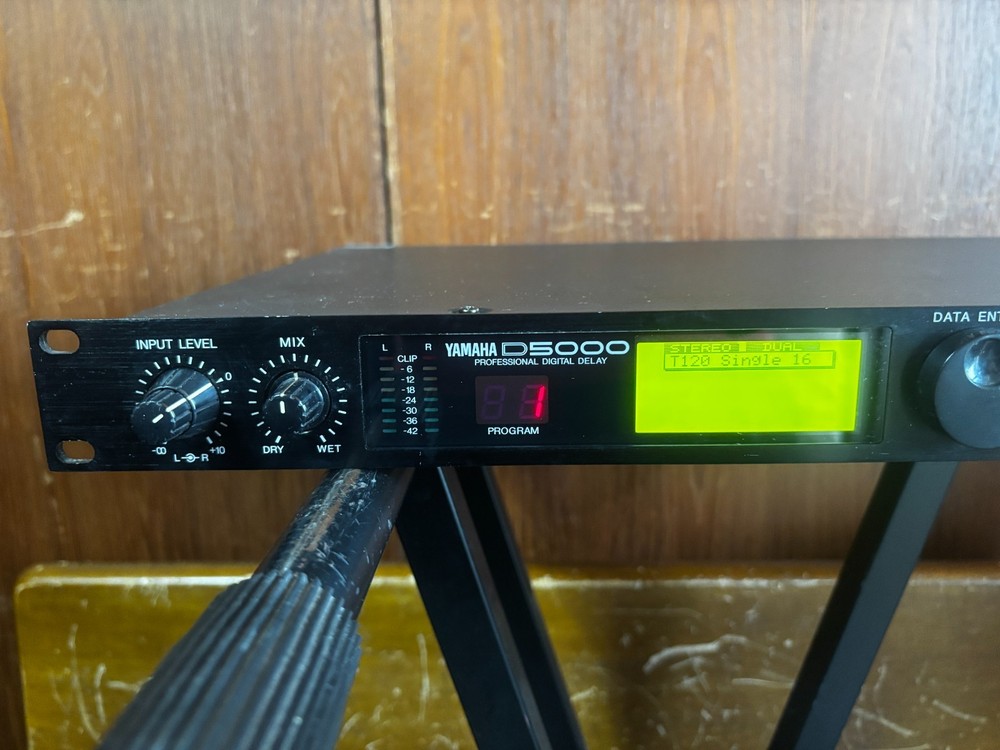 YAMAHA D5000 PROFESSIONAL DIGITAL DELAY RACK MODULE New internal Battery