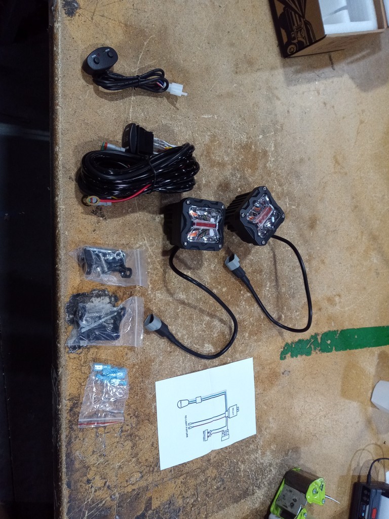 3"Inch LED Cube Pods Work Light Spot Amber White Strobe Driving Fog Lamp UTV ATV