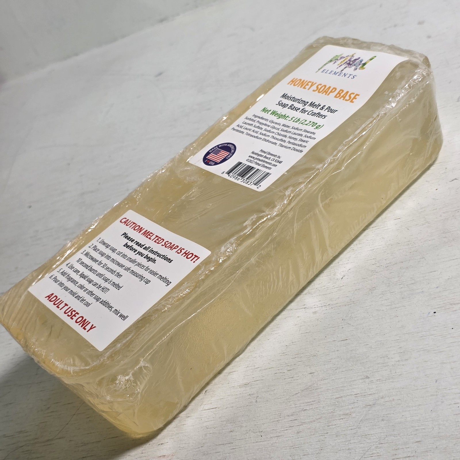 Honey Soap Base - Moisturizing Melt and Pour Glycerin Soap Base for Crafting 5#