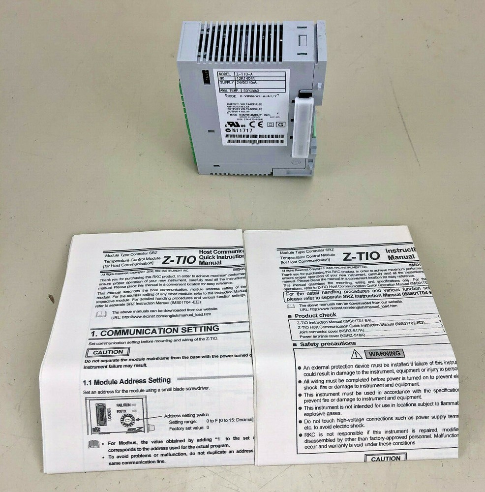 RKC INSTRUMENTS Z-TIO-AC-VMVM/A2-AJA1/Y, SRZ Temperature Control Module, 24 VDC