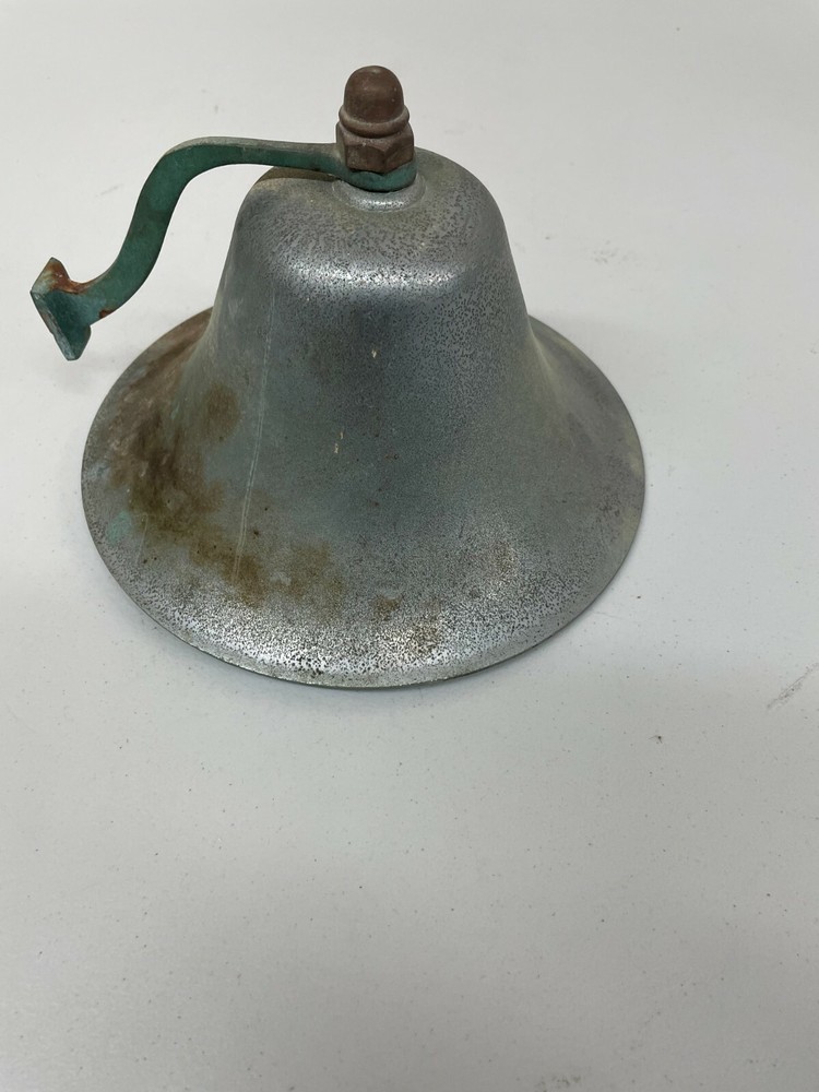 Vintage Brass Bell 8" Diameter 6-1/2" Height