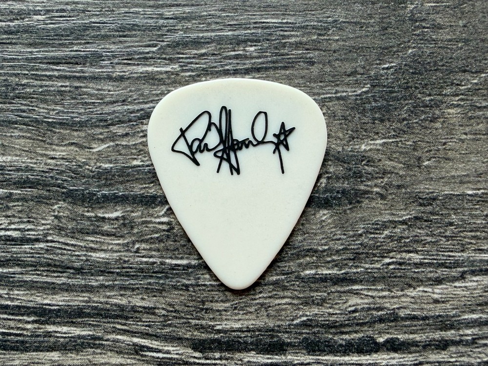 KISS Guitar Pick PAUL STANLEY Animalize Tour Concert White Black Vintage Kiss