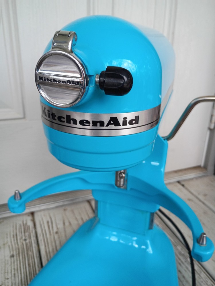 KitchenAid5QuartBowlLiftStandMixerRareCrystalBlueAqua3PcAttachmentsElectricWorks