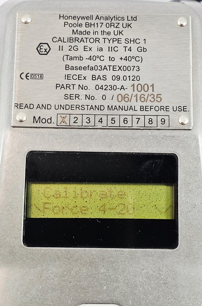 HONEYWELL ANALYTICS SHC1 04230-A-1001 HANDHELD INTERROGATOR CALIBRATOR