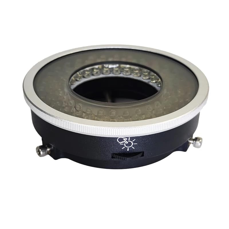 Polarized Microscope Light Anti Glare LED Ring Illuminator, USB Adjustable 96...